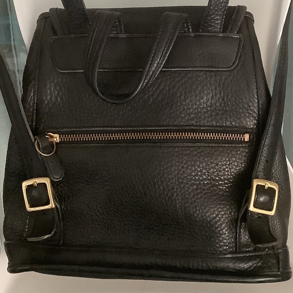 COACH VINTAGE LEATHER PEBBLE DRAWSTRING BACKPACK - Picture 4 of 16